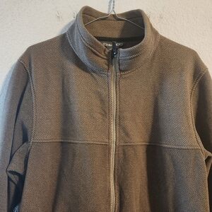 Exofficio NWT Men’s Vergio Full Zip in Walnut UPF 30 Sun Protection size Large